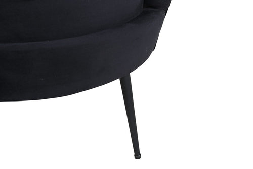 BRAM Fauteuil Ilora - Zwart Velours - vtwonen shop