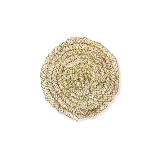 NOA MAY Wanddecoratie Medina - naturel - zeegras - Ø 65 x h3 cm