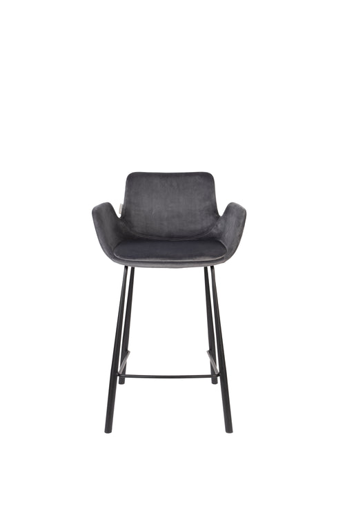 Zuiver Brit Barkruk Donkergrijs - Set van 2 - vtwonen shop