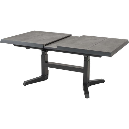 Lesli Living tuintafel Murcia - grijs - 143/183x88x54/74cm