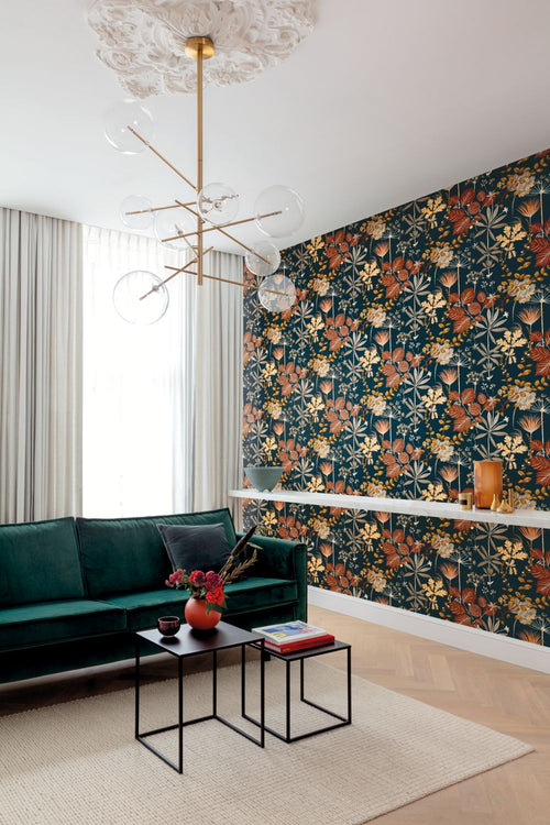 Masureel behang bloemen meerkleurig - 53 cm x 10.05 m - 631998 - vtwonen shop