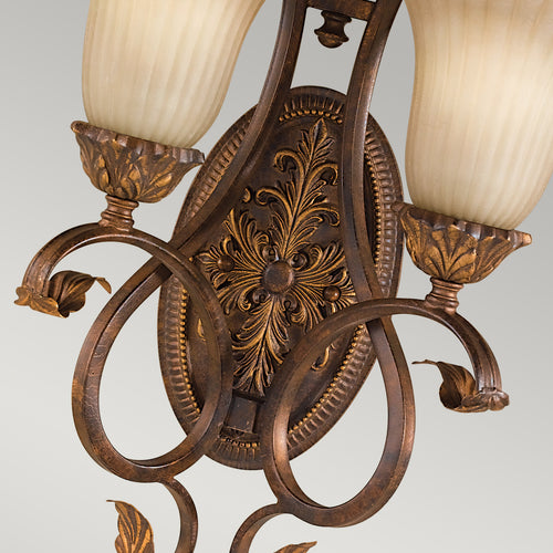 Elstead Sonoma Valley - Wandlamp voor binnen, 2 lichtbronnen, schildpad, E27