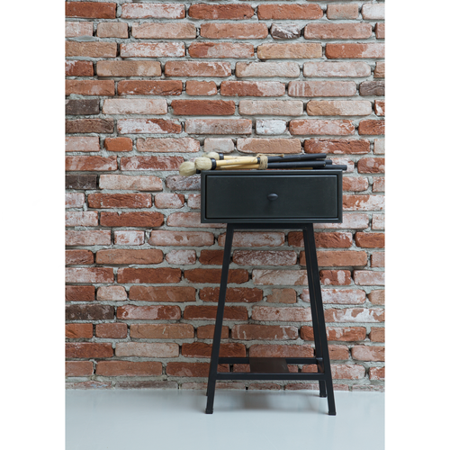 BePureHome sidetable Skybox- Hout/Metaal - Zwart - 70x45x30 - vtwonen shop