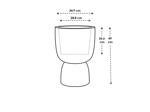Elho Amber Coupe Wit - Ø35cm - vtwonen shop
