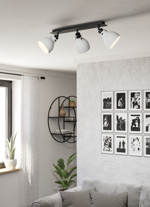 EGLO spot Matlock - e27 - 74 cm - grijs/zwart - staal