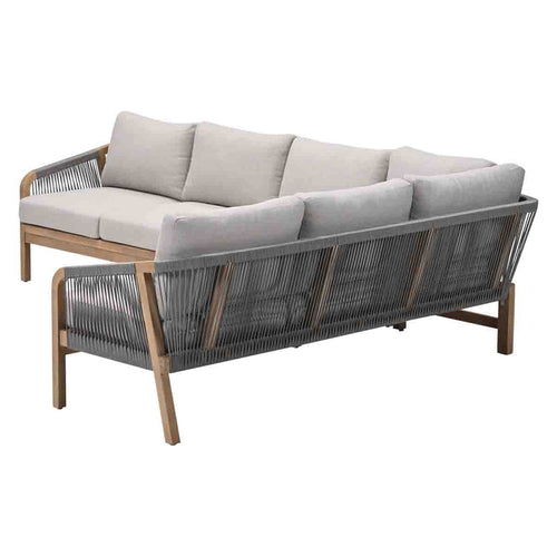 Garden Impressions lounge dining set Alora grey sand - 2-delig rechts