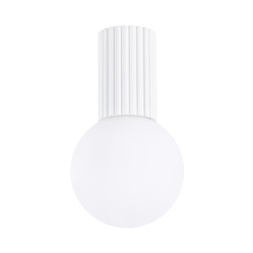 Sollux Lighting Plafondlamp HALO wit IP44 - 12x12x21cm