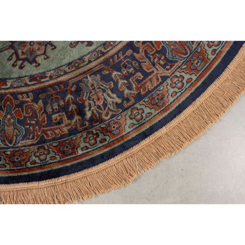 Housecraft Living Raz vloerkleed -rond -200 cm -Perzisch/ Oosters Motief  -Groen