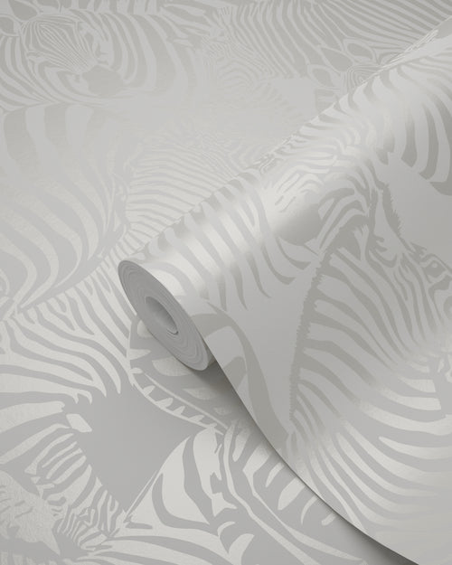 Origin Wallcoverings behang zebra's zilver - 53 cm x 10.05 m - 346836