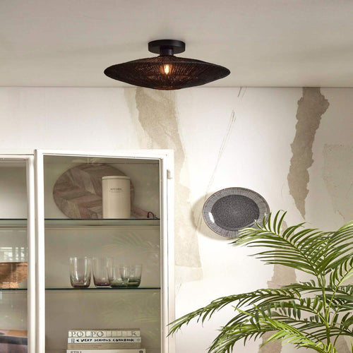 GOOD&MOJO plafonnière Iguazu - zwart - Ø40cm - vtwonen shop