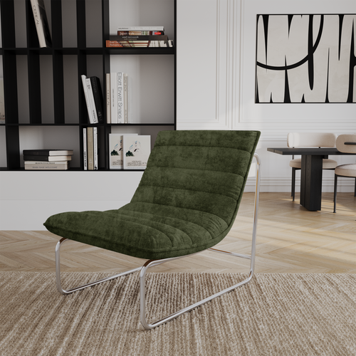 Sia Home -  VINTY - Fluweel met structuur - Kaki groen - 67.5cm - vtwonen shop