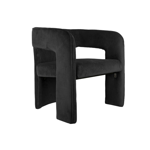 Leitmotiv stoel Vigor - zwart - 66x69x73cm - vtwonen shop