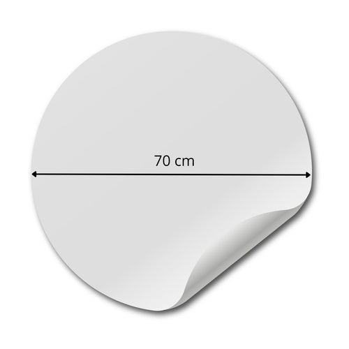 ESTAhome zelfklevende behangcirkel wereldkaart zwart wit - Ø 70 cm - 158985 - vtwonen shop