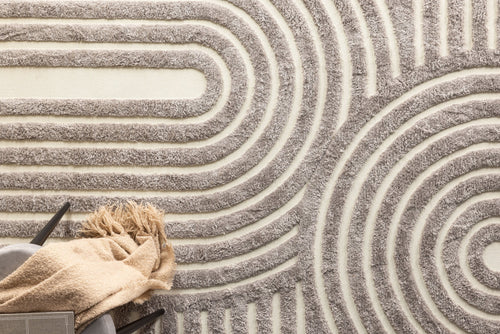 Rebellenclub Vloerkleed Riihimaki - Grijs/wit - vtwonen shop