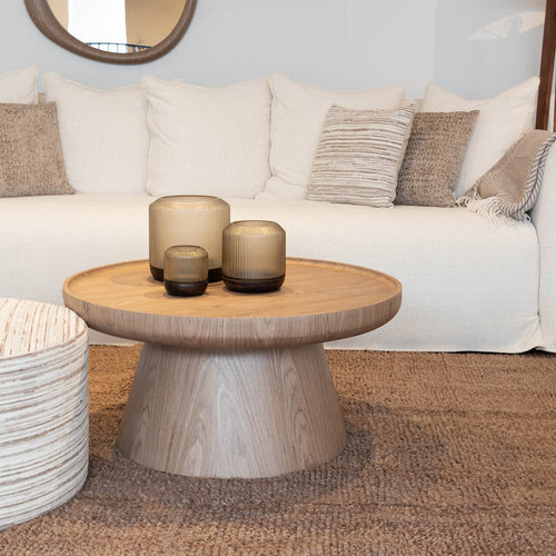 Atmooz salontafel Dilys - naturel - Ø 80 x H 39 cm