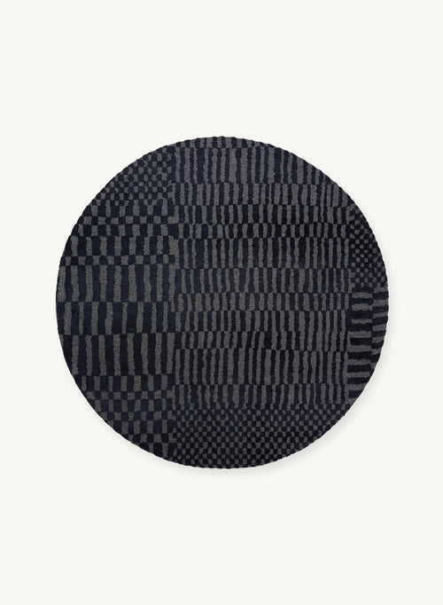 Remix vloerkleed 3652 Noir Baobab - Zwart - 140 x 140 cm