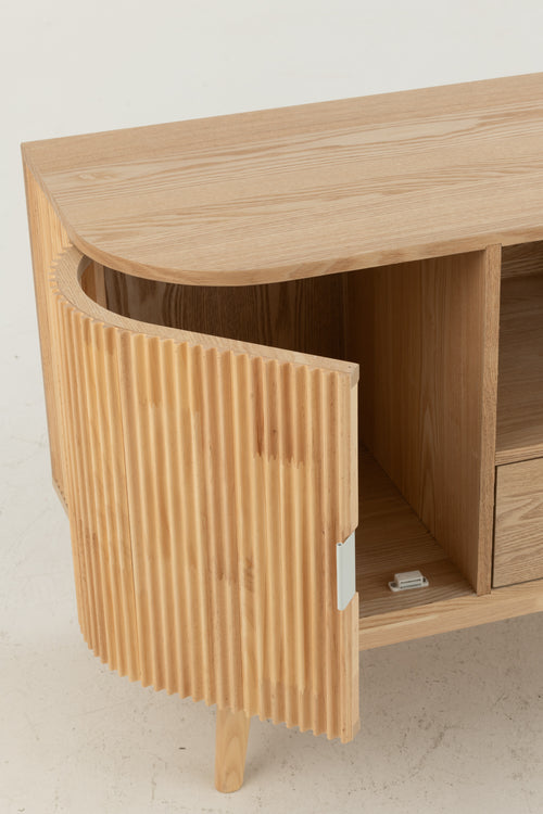 J-Line kast Rond - dennenhout - naturel - small - vtwonen shop