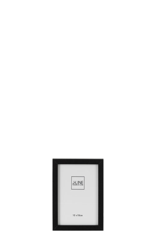 J-Line fotolijst Basic - hout - zwart - extra small - 4 stuks