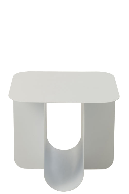 J-Line bijzettafel Vierkant - metaal - wit - vtwonen shop