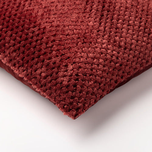 MICK - sierkussen 45x45 cm - fluffy - Merlot - rood