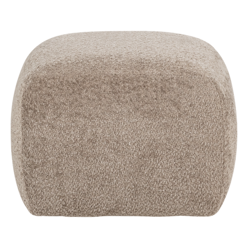 WOOOD poef Mojo Base - Wollig - Donkerzand - 45x84x64