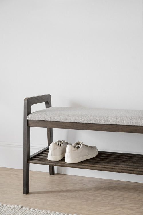 Rowico Home Inverness eikenhouten bankje met zitkussen - 75 x 55 cm - vtwonen shop