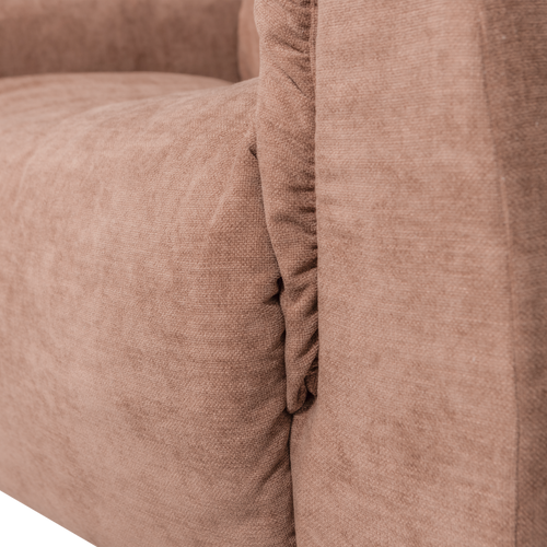 WOOOD loveseat Baggy - Geweven Chenille - Oudroze - 81x138x101 - vtwonen shop