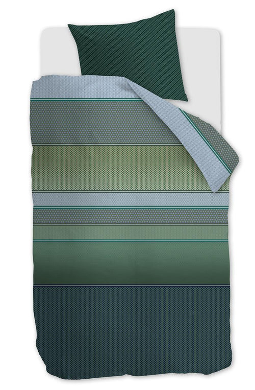 Beddinghouse dekbedovertrek Romeo - 140x200/220 cm - blauw groen - vtwonen shop