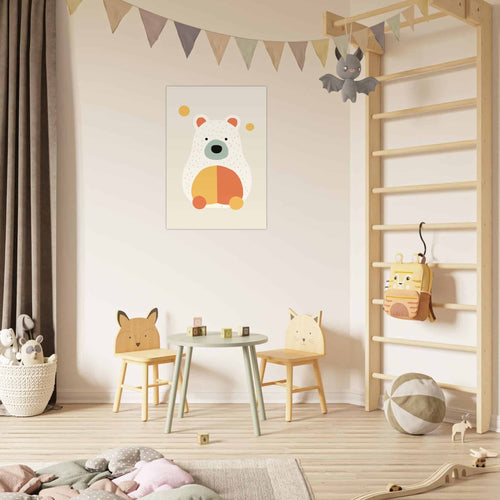 Artfulprints  Beertje kleur   poster 70x100 cm - vtwonen shop