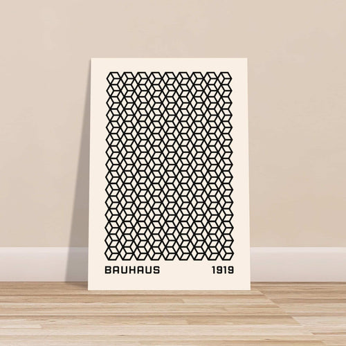 Artfulprints Poster Bauhaus - 1919 beehive   - 70x100 cm - Zwart / Wit