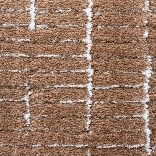 Interieur05 vloerkleed Rectangle - bruin/wit - 200 x 290 cm