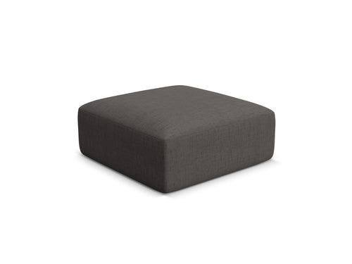 Cosmopolitan Design Poef Campi structurele stof grijs - 90x90x40cm