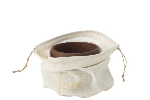 J-Line buitenkaars - cement - bruin - small - 18U - vtwonen shop