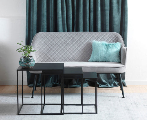 BRAM Salontafel Basha - 50 x 50 cm - Zwart - Set van 3 - vtwonen shop