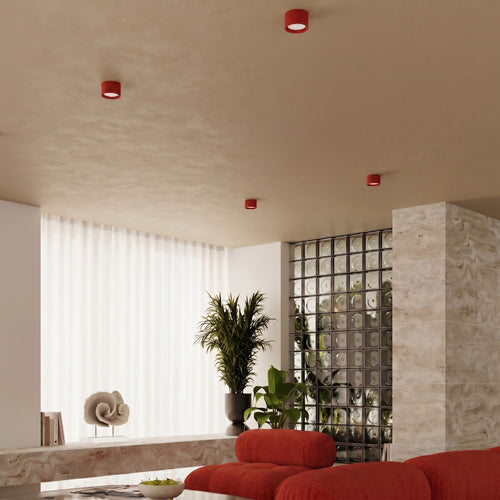 Sollux Lighting Plafondlamp MODO 1 rood Gx53 - 10x10x6cm