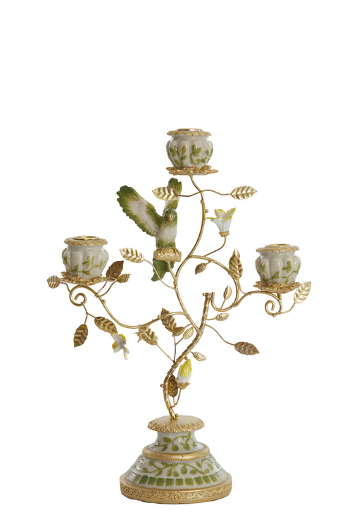 Light & Living kandelaar PARROT - 26x13x37cm - wit - vtwonen shop