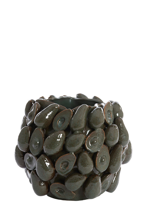 Light & Living vaas AVOCADO - 36x35.5x31.5cm - bruin - vtwonen shop