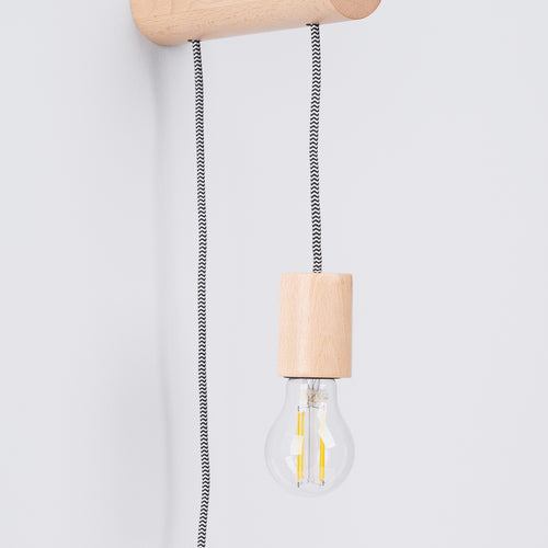 Sollux Lighting Wandlamp NIMBI E27 met schakelaar - 6x19x55cm