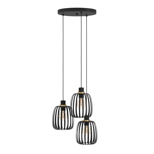 EGLO hanglamp Pocicas - e27 - Ø 35 cm - zwart/goud - vtwonen shop
