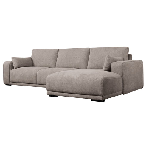 Furnhouse chaise longue bank rechts California - Beige - Stof - 105x305x85