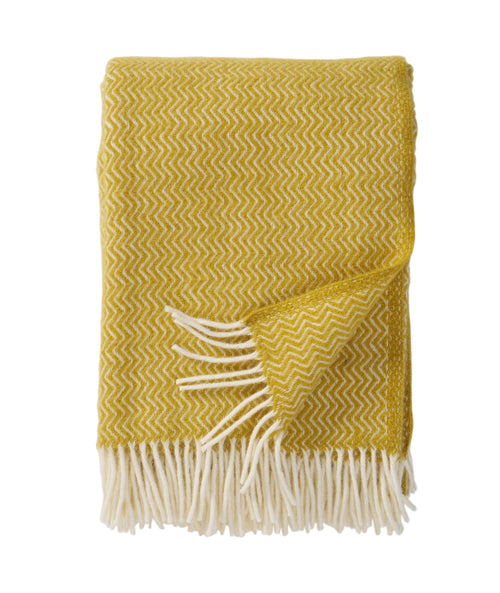 Klippan 100% wollen deken - Sorbet- geel- 130x200cm - vtwonen shop