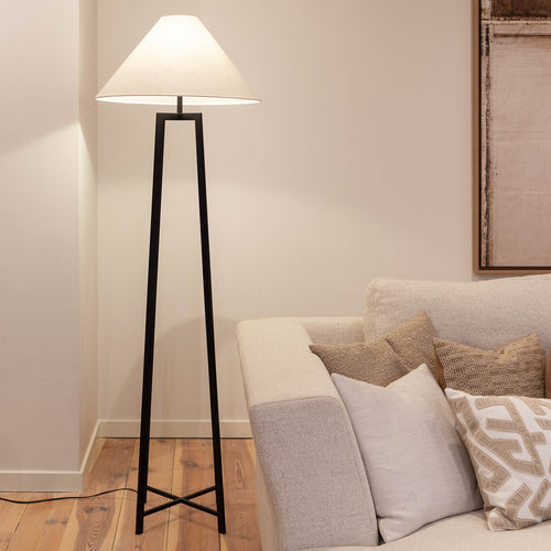 Atmooz vloerlamp Leoni - zwart - Ø 55 x H 170 cm - E27