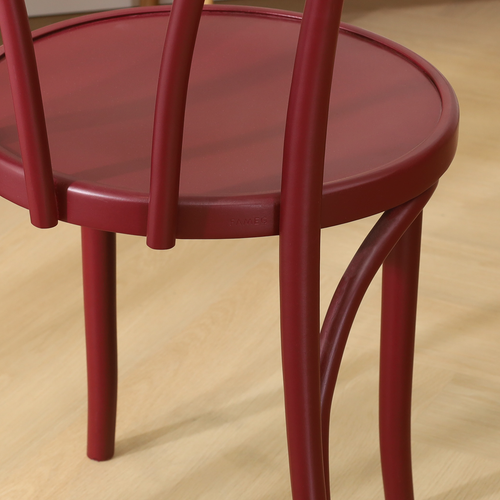 Fameg Vienna Thonet No.18 Houten Bistrostoel Burgundy - vtwonen shop