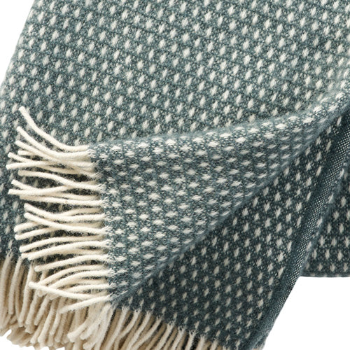 Klippan 100% wollen deken - Knut - balsem green - 130x200cm - vtwonen shop