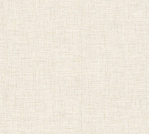 Livingwalls behang linnenstructuur crème - 53 cm x 10.05 m - AS-379536