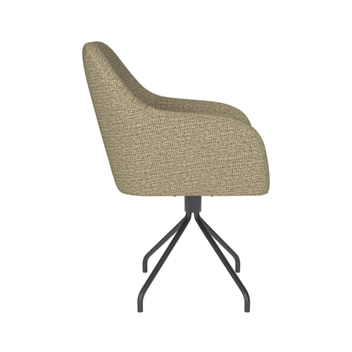 Housecraft Living Otis Eetkamerstoel Draaibaar Metaal Spider Pistache groen