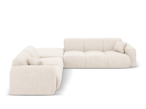 Cosmopolitan Design linker hoekbank Nolio 4-zits, chenille, lichtbeige - 250x315x72cm
