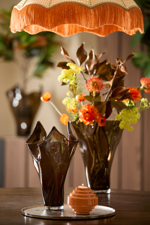 Light & Living vaas AIORA - Ø22x40cm - bruin