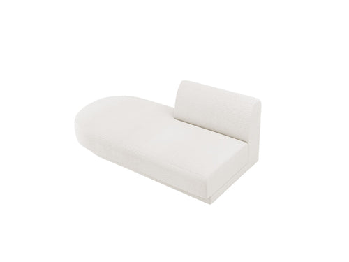 Micadoni Module Miley 2-zits, boucle wit - 90x158x70cm