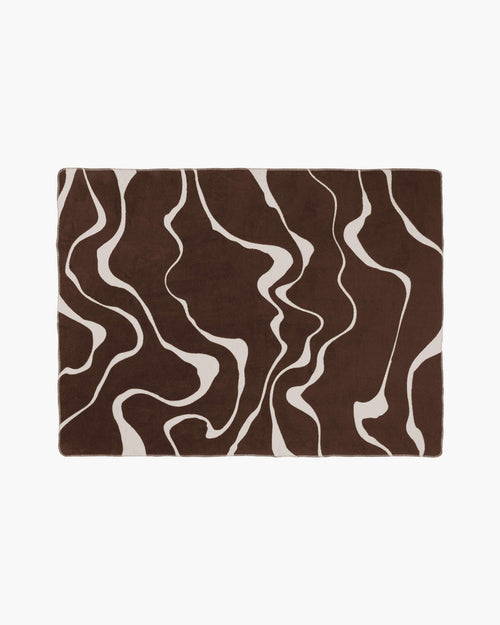 noo.ma FELU Katoenen deken - Cocoa Brown